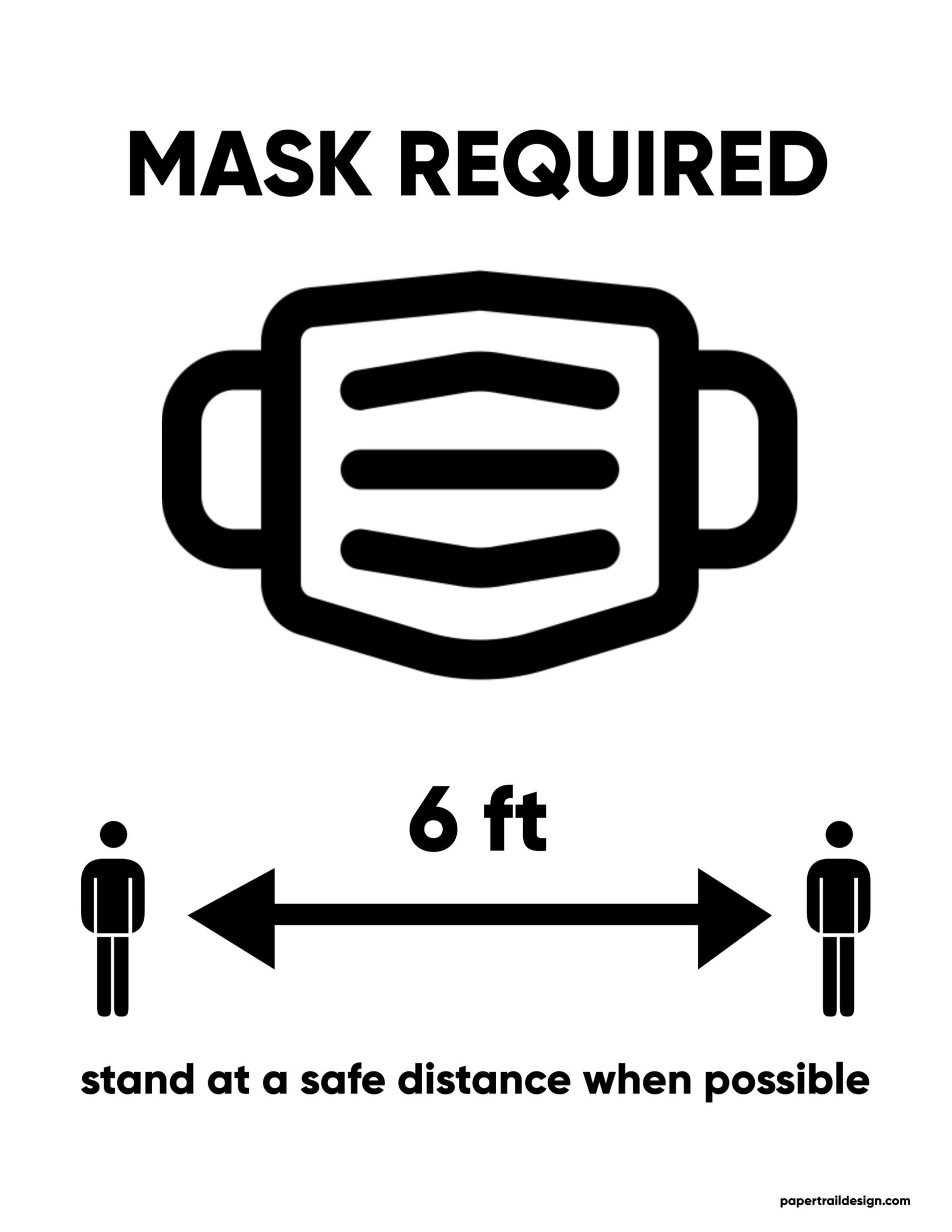 Mask-6ft-sign Mask-6ft-sign